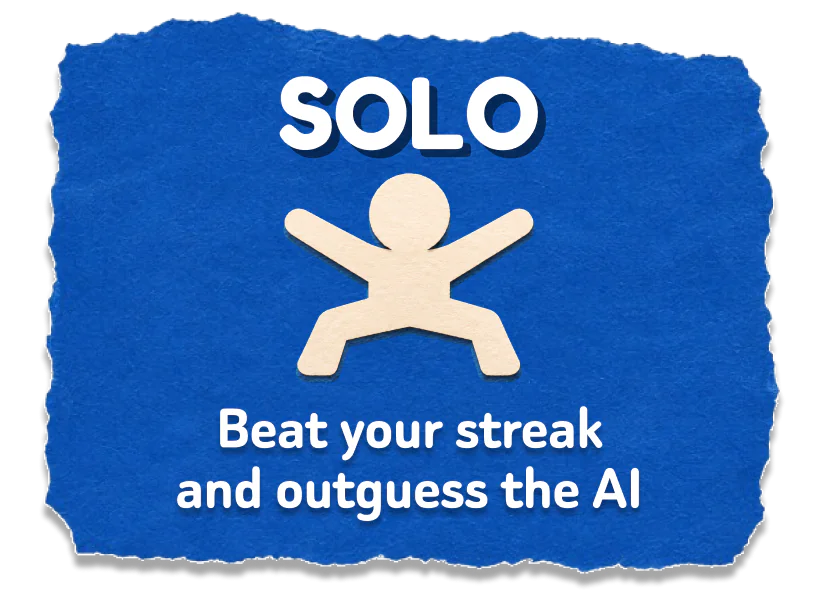 Solo: beat your streak and outguess the AI
